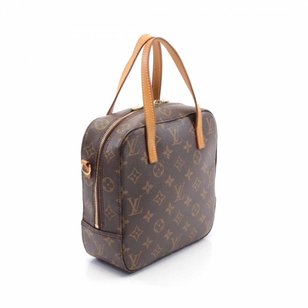 Louis Vuitton Spontini Monogram Handbag Brown